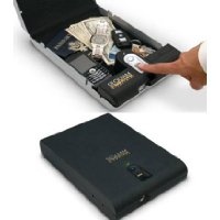 a small biometric cash safe