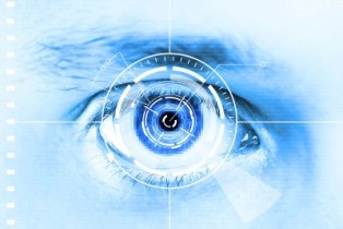 biometric iris scanners taking picture of an eye