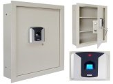 a small biometric wall safe